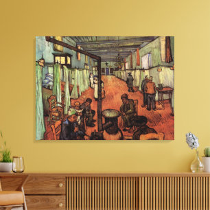 Sjukhusavdelning i Arles av Vincent van Gogh Canvastryck