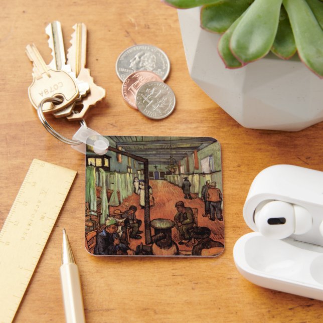 Sjukhusavdelning i Arles av Vincent van Gogh Nyckelring (Skrivbord)