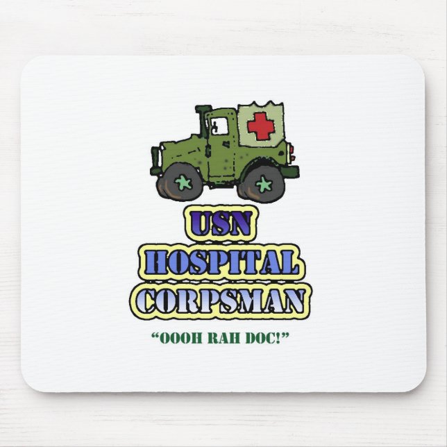 SjukhusCorpsman Mousepad Musmatta (Framsidan)