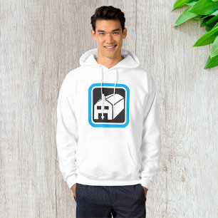 Sjukhuset Barn Icon Minimalist Healthcare Facility Hoodie
