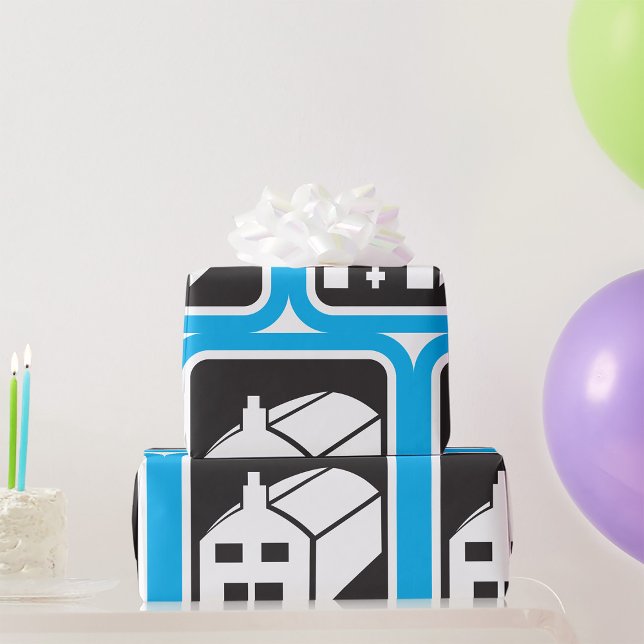 Sjukhuset Barn Icon Minimalist Healthcare Facility Presentpapper (Skapare uppladdad)