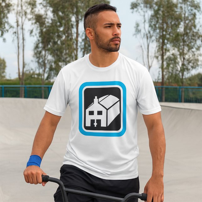 Sjukhuset Barn Icon Minimalist Healthcare Facility T Shirt (Skapare uppladdad)