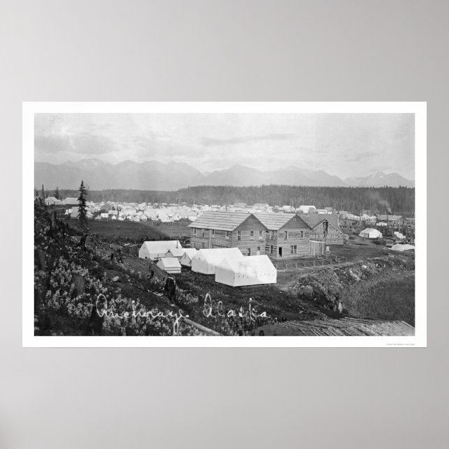Sjukhuset i Anchorage, Alaska 1916 Poster (Framsidan)