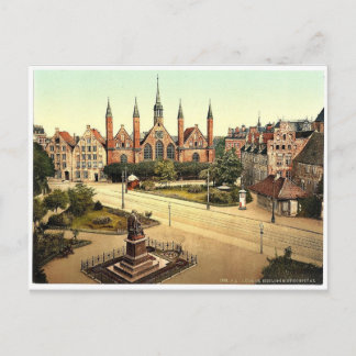 Sjukhuset, Lubeck, Tyskland klassiskt Photochrom Vykort