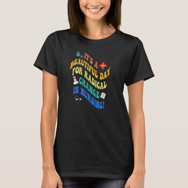 Sjukhuset mars 2022 är en vacker dag för en radika t shirt (Framsida)
