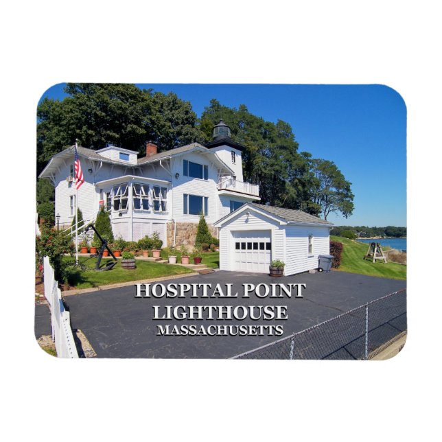 Sjukhuset Point fyr, Massachusetts Magnet (Horisontell)