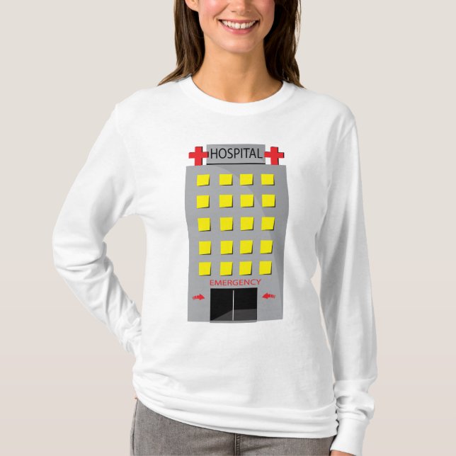 Sjukhusets byggnad Nödentrée T Shirt (Framsida)