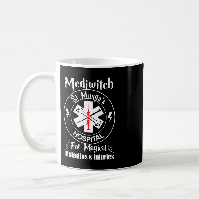 Sjukhusets magiska stab St Mungo&#39 Kaffemugg (Vänster)