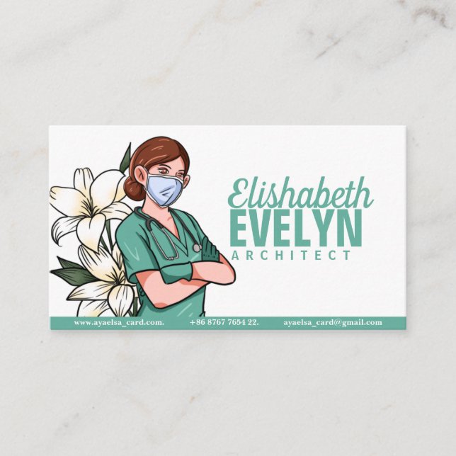 Sjukhusets Rädding för specialistvård Visitkort (Framsida)