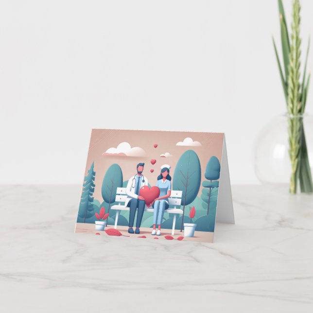 Sjukhusets säte Kärlek Kort (Framsida)