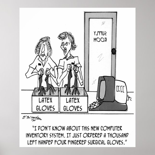 Sjukhusets Tecknad 1 830 Poster (Framsidan)