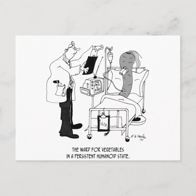 Sjukhusets Tecknad 5872 Vykort (Framsida)