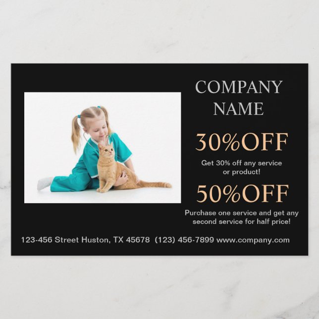 Sjukhusveterinär för sjuksköterskor i doktor flygblad (Framsidan)