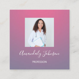 Sjukkirurgi Healthcare Anpassningsbar Photo Ommbbr Fyrkantigt Visitkort