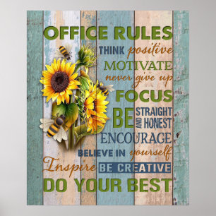 Sjukkontoret Regler inspiration och motivation Poster