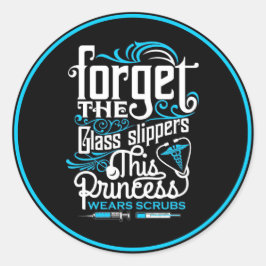 Sjukkurser Runt Klistermärke