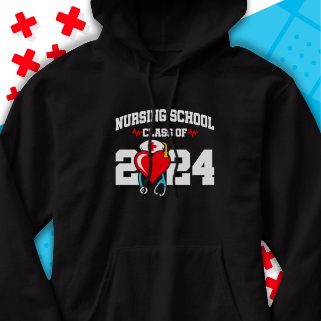 Sjukskolan Student 2024 Nurse Studenten Hoodie (Skapare uppladdad)