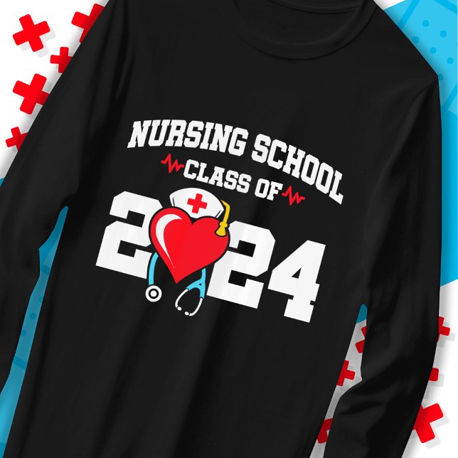 Sjukskolan Student 2024 Nurse Studenten T Shirt (Skapare uppladdad)