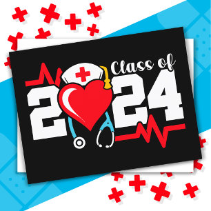 Sjukskolan Student 2024 Nurse Studenten Vykort