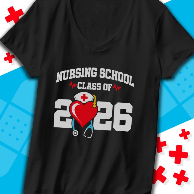Sjukskolan Student 2026 Nurse Studenten T Shirt (Skapare uppladdad)