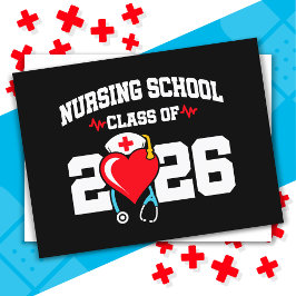 Sjukskolan Student 2026 Nurse Studenten Vykort