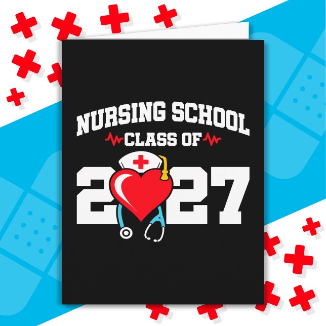 Sjukskolan Student 2027 Nurse Studenten Kort (Skapare uppladdad)