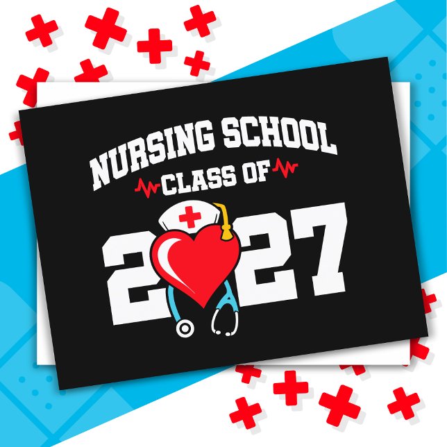 Sjukskolan Student 2027 Nurse Studenten Vykort (Skapare uppladdad)