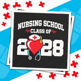 Sjukskolan Student 2028 Nurse Studenten Pappersservett