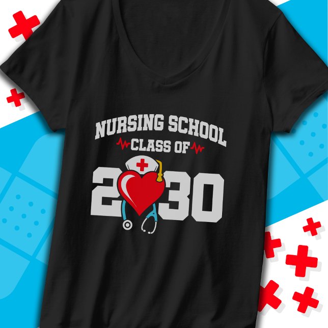 Sjukskolan Student 2030 Nurse Studenten T Shirt (Skapare uppladdad)