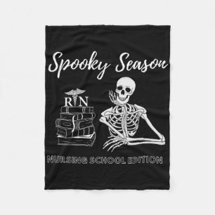 Sjukskolan Student Halloween Skeleton for Spoo Fleecefilt