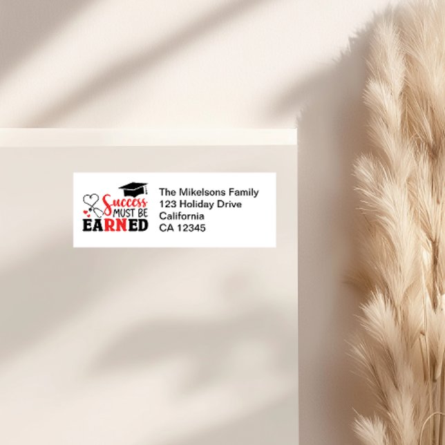 Sjukskolan Student Returadress Etikett (Skapare uppladdad)