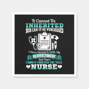 Sjukskolan Studenten Gift Shirt RN LPN Nurse Pappersservett
