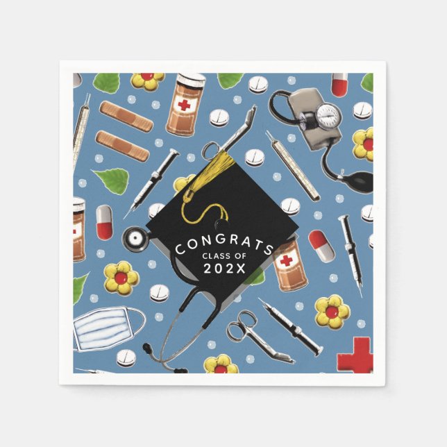 Sjukskolan Studenten Napkins Pappersservett (Framsidan)