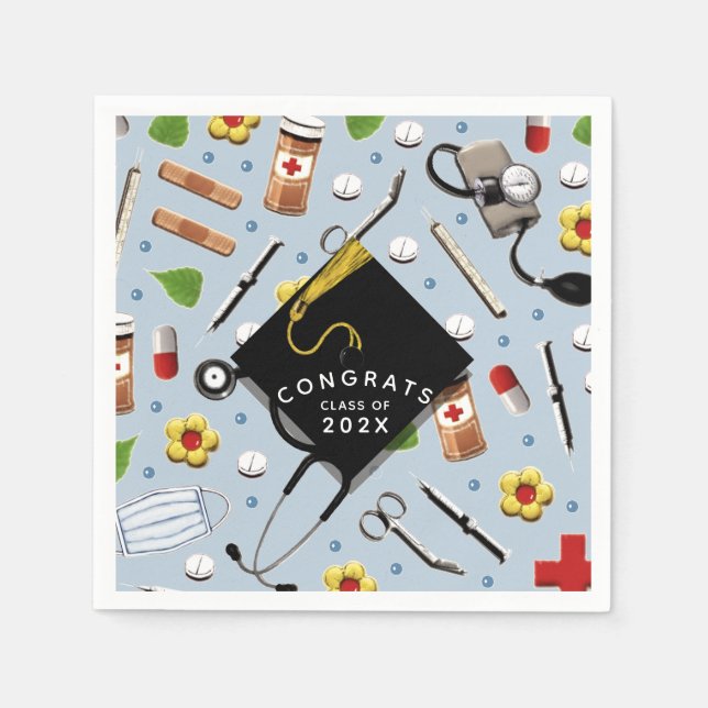 Sjukskolan Studenten Napkins Pappersservett (Framsidan)