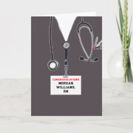 Sjukskolan Studenten Nurse Gratulerar Kort