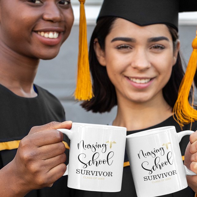 Sjukskolan Survivor Nurse Student Kaffemugg (Skapare uppladdad)