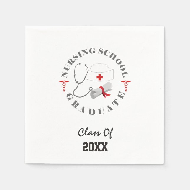 Sjukskolans Student-redskap Pappersservett (Framsidan)