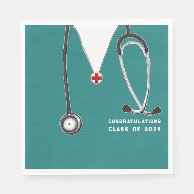 Sjukskolans Studentfest Pappersservett (Framsidan)