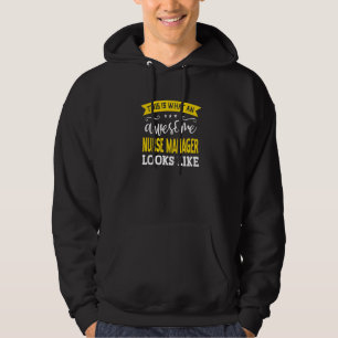Sjuksköterschefs Jobbtitel Anställd Rolig Arbetare Hoodie
