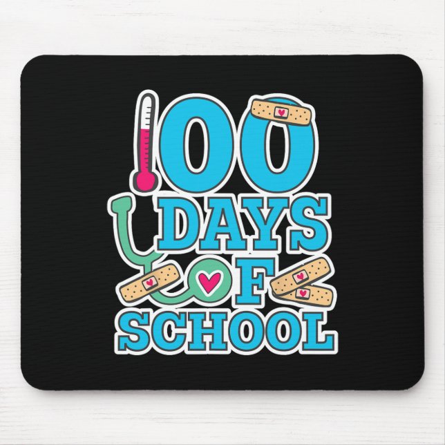 Sjuksköterska 100 dagar i skolan musmatta (Framsidan)