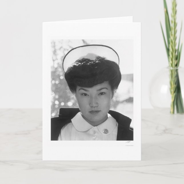 Sjuksköterska Aiko Hamaguchi 1943 Kort (Framsida)
