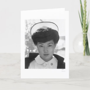 Sjuksköterska Aiko Hamaguchi 1943 Kort