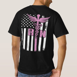 Sjuksköterska America Flagga RN T Shirt