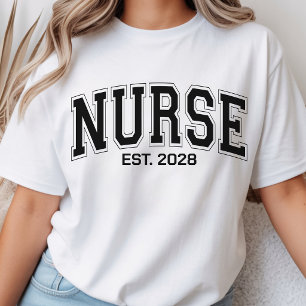 Sjuksköterska Anpassad universitetsskjorta för s T Shirt
