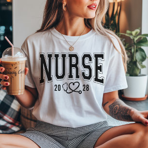 Sjuksköterska Anpassad universitetströja för sju T Shirt