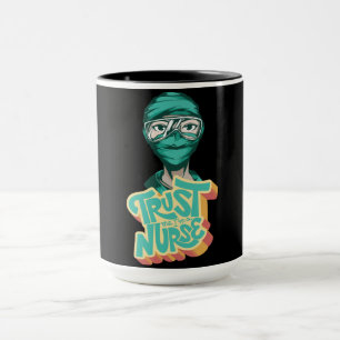 Sjuksköterska Ansiktsmask Citat Mugg
