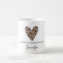 Sjuksköterska är en Tack för hjärtans Anpassningsb Kaffemugg