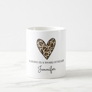 Sjuksköterska är en Tack för hjärtans Anpassningsb Kaffemugg