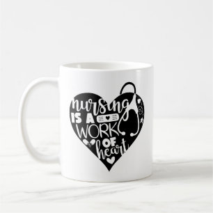 Sjuksköterska är ett hjärtarbete kaffemugg
