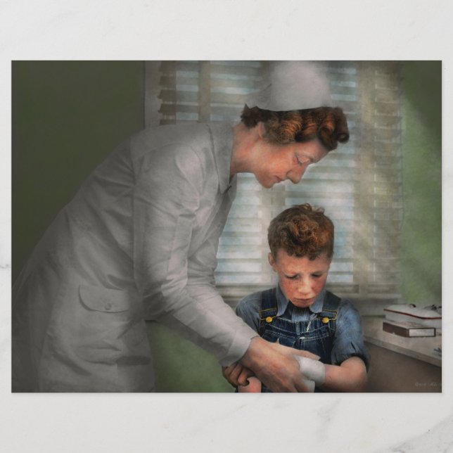 Sjuksköterska - Att ändra spritdrycken 1939 Reklamblad (Framsidan)